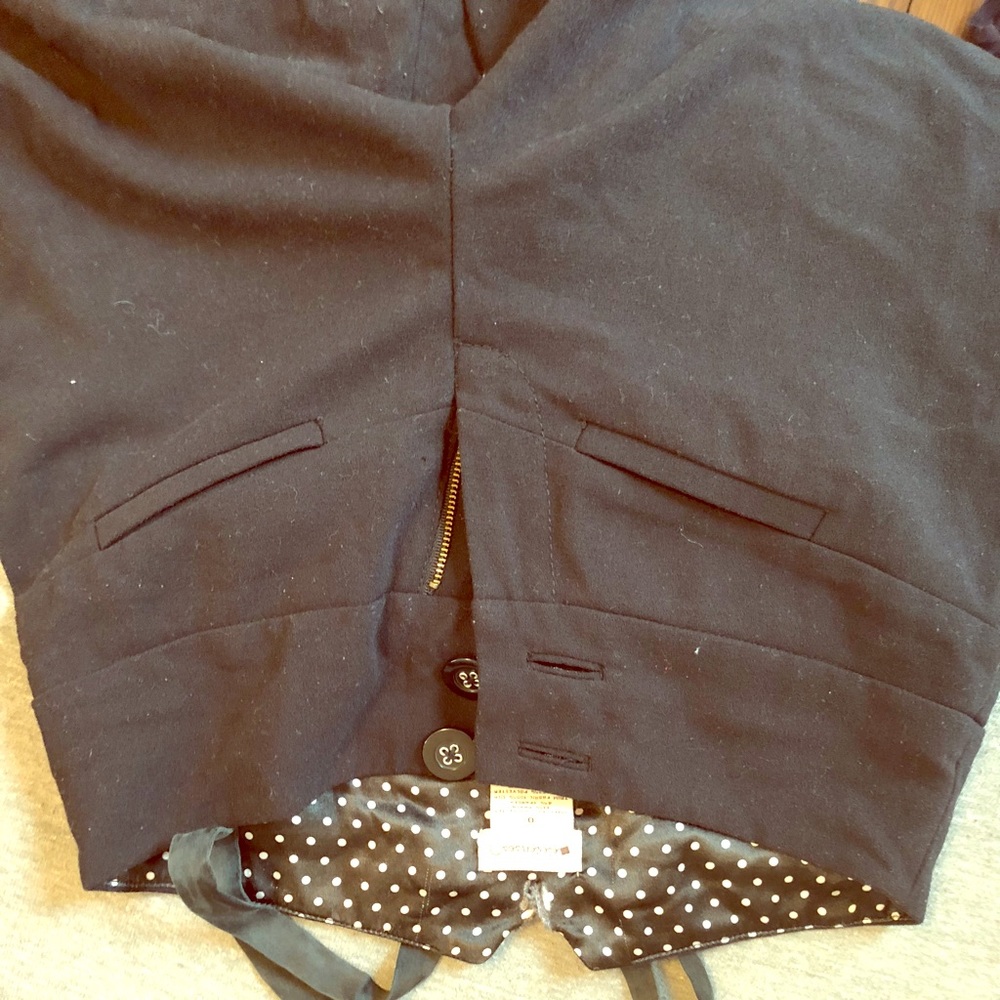 Unique high waist wide leg pants
